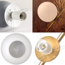 Ver imagem 2 de Globo Vidro 15cm Esfera Bola Bolinha Jabuticaba Branco Fosco Leitoso Gimpo Globo15-branco