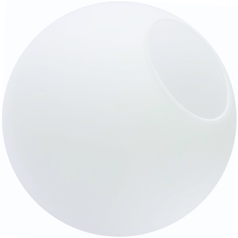 Globo Vidro 15cm Esfera Bola Bolinha Jabuticaba Branco Fosco Leitoso Gimpo Globo15-branco