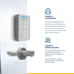 Fechadura Digital de Sobrepor Dance Esf-ds910v Prata Elsys - 5