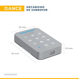 Fechadura Digital de Sobrepor Dance Esf-ds910v Prata Elsys - 4
