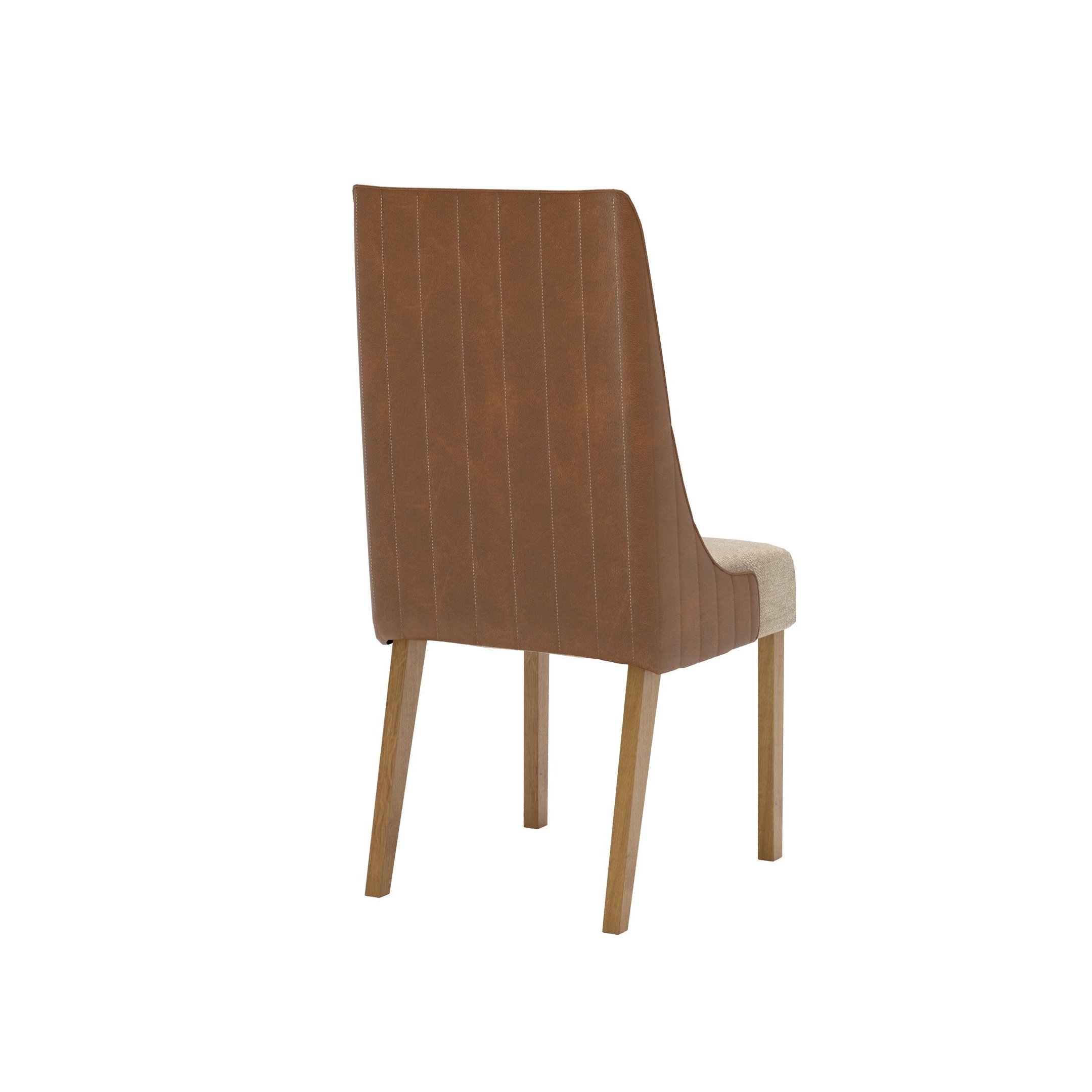 Kit 4 Cadeiras Ivy Corano Caramelo/creme - Henn - 4