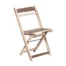 Cadeira Dobrável 100% Madeira Maciça Ypê Ideal para Áreas Externas e Internas Natural - 1