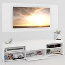 Ver imagem 5 de Rack com Painel para TV Até 60 Polegadas Roma 1 Porta 2 Prateleiras Branco - Panorama Móveis