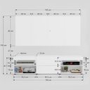 Ver imagem 4 de Rack com Painel para TV Até 60 Polegadas Roma 1 Porta 2 Prateleiras Branco - Panorama Móveis