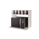 Ver imagem 2 de Suporte Suspenso Canea com Nicho Mdp/bp para Micro-ondas Branco G96 - Gran Belo