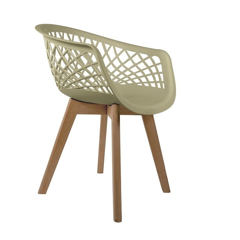 Conjunto 6 Cadeira Web Fendi Wood - 2