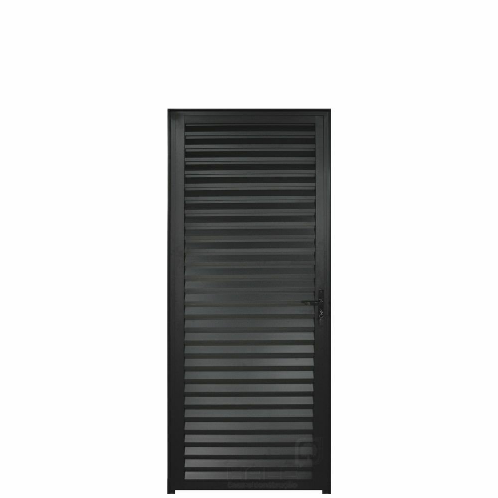 Porta Palheta Aluminio Preto 2.10 x 0.60 Lado Esquerdo - Hale