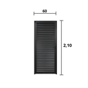 Ver imagem 4 de Porta Palheta Aluminio Preto 2.10 x 0.60 Lado Esquerdo - Hale