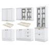 Cozinha Completa Americana 5 Peças Branco com Cristaleira - Móveis Henn - 3