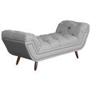 Ver imagem 3 de Conjunto Sienna Cabeceira e Recamier King 195 Cm Linho Cinza - LM DECOR