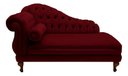 Ver imagem 2 de Recamier Divã Larissa 150cm Direito Suede:bordô/liso