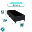 Ver imagem 4 de Cama Box Solteiro Cinza Nature 88x188