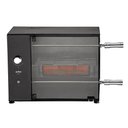 Ver imagem 6 de Churrasqueira a Gás Glp Rotativa Elétrica 2 Espetos + Grelha Acendimento Manual Duetto 220v Arke