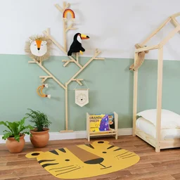 Cabideiro Árvore de Parede Premium para Quarto Infantil Bebê Prateleira Vertical Nichos Suporte emm - 4 Cabideiro Árvore de Parede Premium para Quarto Infantil Bebê Prateleira Vertical Nichos Suporte emm - 4