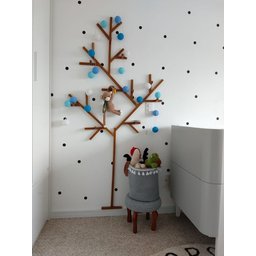 Cabideiro Árvore de Parede Premium para Quarto Infantil Bebê Prateleira Vertical Nichos Suporte emm - 5 Cabideiro Árvore de Parede Premium para Quarto Infantil Bebê Prateleira Vertical Nichos Suporte emm - 5