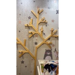 Cabideiro Árvore de Parede Premium para Quarto Infantil Bebê Prateleira Vertical Nichos Suporte emm - 7 Cabideiro Árvore de Parede Premium para Quarto Infantil Bebê Prateleira Vertical Nichos Suporte emm - 7