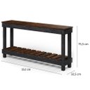Ver imagem 7 de Aparador de Madeira com Prateleira Walnut Distressado
