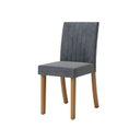 Ver imagem 7 de Conjunto Sala de Jantar Mesa Lisa 90cm com Tampo MDF e Vidro Canto Reto 4 Cadeiras Lily