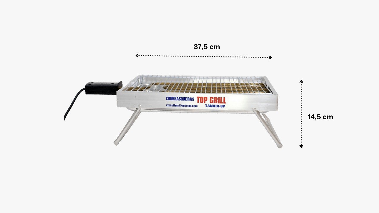 Churrasqueira Elétrica Alumínio Top Grill 1:110v - 2