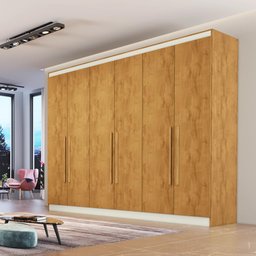 Guarda Roupa Oslo 6 Portas 6 Gavetas Mdf - Mademarcs - 1