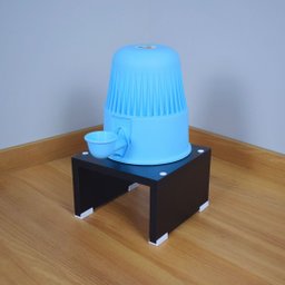 Base Comedouro Bebedouro Elevado Cachorro Pet Mdf:preto - 6