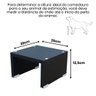 Base Comedouro Bebedouro Elevado Cachorro Pet Mdf:preto - 3