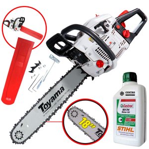 Moto Serra Motosserra Toyama Tcs58h 2t 55cc 3,2hp Leve e de Fácil Manuseio + Óleo Stihl