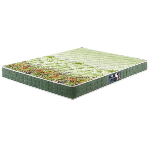 Colchão Viúva Espuma D70/d28 Atlanta Verde 128x188x17cm Dupla Face Bordado