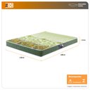 Ver imagem 2 de Colchão Viúva Espuma D70/d28 Atlanta Verde 128x188x17cm Dupla Face Bordado
