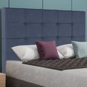Ver imagem 2 de Cabeceira Casal 138 cm Berlin Veludo Azul Soon