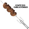 Espeto À Pilha Giratório com Garras Churrasco Carne 60cm - 6