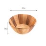 Saladeira Bowl Redonda em Madeira de Acácia 15x37cm - 3