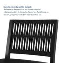 Ver mais imagens de Conjunto Bistrô Mesa Redonda com 2 Banquetas Madeira Maciça e Aço Barcelona Preto/Nature