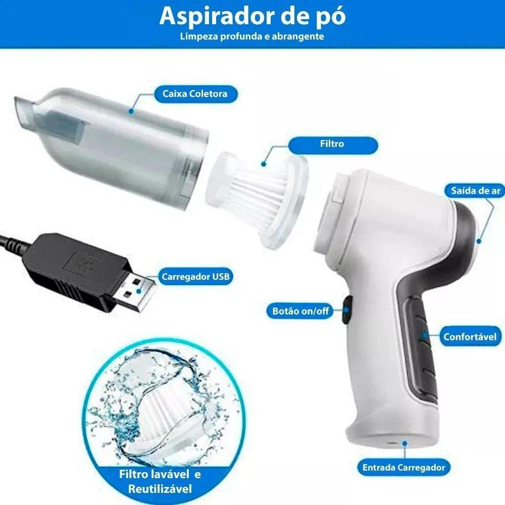 Aspirador Pó Portátil e Soprador: Limpeza sem Complicações - 2