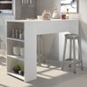 Bancada Ilha para Cozinha 136x93cm Mdp Branco 0565 - 1