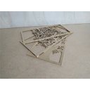 Ver imagem 3 de Kit 3 Quadros Decorativo Árvore Da Vida Pintura Ouro MDF 2,8mm Medida de cada Quadro 50x25cm