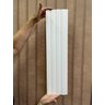 Cabeceira Ripada Casal Modular MDF Ripado 140x60cm fixa com fita:Branco - 4