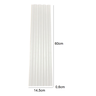 Cabeceira Ripada Casal Modular MDF Ripado 140x60cm fixa com fita:Branco - 3