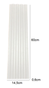 Ver imagem 3 de Cabeceira Ripada Casal Modular MDF Ripado 140x60cm fixa com fita:Branco