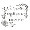 Ver imagem 4 de Adesivo frase Tudo posso