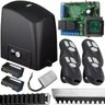 Kit Motor Automatizador Portão Deslizante Dz 1/4 Slider Pl Maxi 400kg Controles 3 Mt Cremalheira Rcg - 1