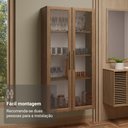 Ver imagem 5 de Cristaleira Suspensa 70 Cm 2 Portas de Vidro Rustic Madesa