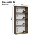 Ver imagem 3 de Cristaleira Suspensa 70 Cm 2 Portas de Vidro Rustic Madesa