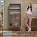 Ver imagem 4 de Cristaleira Suspensa 70 Cm 2 Portas de Vidro Rustic Madesa