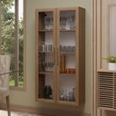 Ver imagem 1 de Cristaleira Suspensa 70 Cm 2 Portas de Vidro Rustic Madesa