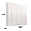 Ver mais imagens de Guarda-Roupa Casal Lisboa 8 Portas 4 Gavetas