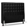 Cabeceira Cama Box Casal King Size Ciara 195cm Botonê com Frame Suede Preto - Abmaza - 1