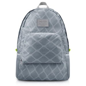 Mochila Dobrável para Viagem Estampa Listrada Jacki Design Cinza