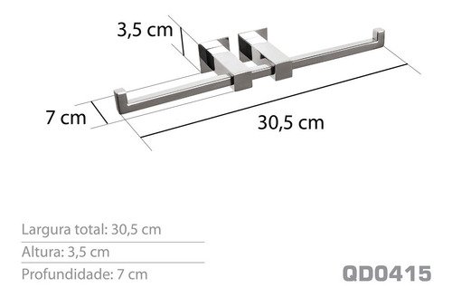 Papeleira Dupla - Kromus Qd0415 - 3