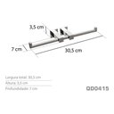 Ver imagem 3 de Papeleira Dupla - Kromus Qd0415